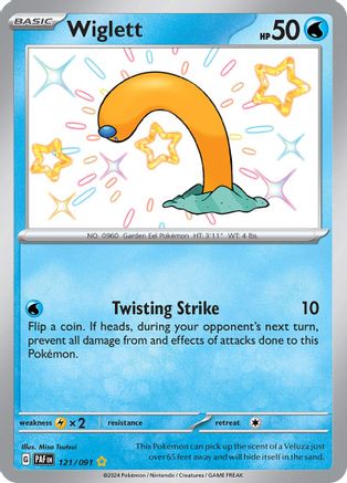 Wiglett 121/091 - Shiny Rare - Holofoil
