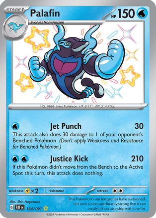 Palafin 124/091 - Shiny Rare - Holofoil