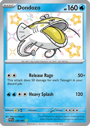 Dondozo 126/091 - Shiny Rare - Holofoil