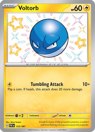Voltorb 133/091 - Shiny Rare - Holofoil