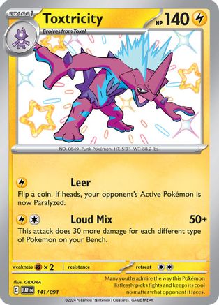 Toxtricity 141/091 - Shiny Rare - Holofoil