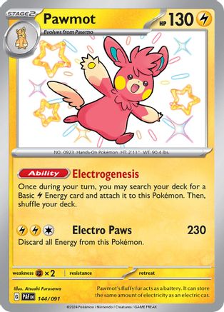 Pawmot 144/091 - Shiny Rare - Holofoil