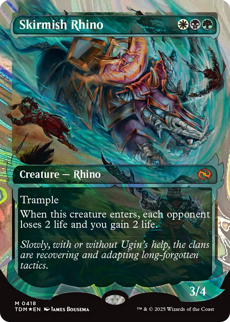 Skirmish Rhino (Halo Foil) (TDM-418) - Tarkir: Dragonstorm Foil