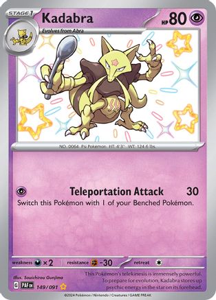 Kadabra 149/091 - Shiny Rare - Holofoil