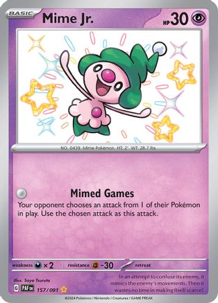 Mime Jr. 157/091 - Shiny Rare - Holofoil