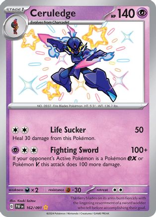 Ceruledge 162/091 - Shiny Rare - Holofoil