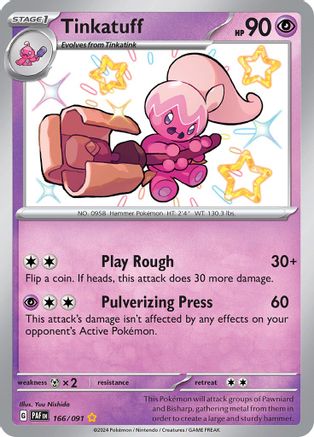 Tinkatuff 166/091 - Shiny Rare - Holofoil