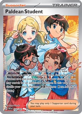 Paldean Student 230/091 - Ultra Rare - Holofoil