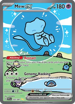Mew ex 232/091 - Special Illustration Rare - Holofoil