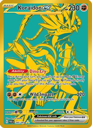 Koraidon ex 245/091 - Hyper Rare - Holofoil