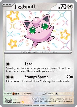 Jigglypuff 198/091 - Shiny Rare - Holofoil