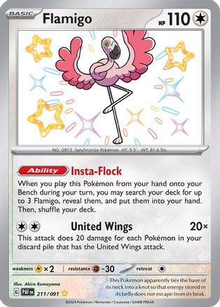 Flamigo 211/091 - Shiny Rare - Holofoil