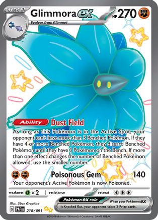 Glimmora ex 218/091 - Shiny Ultra Rare - Holofoil