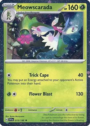 Meowscarada 015/198 - Rare - Holofoil