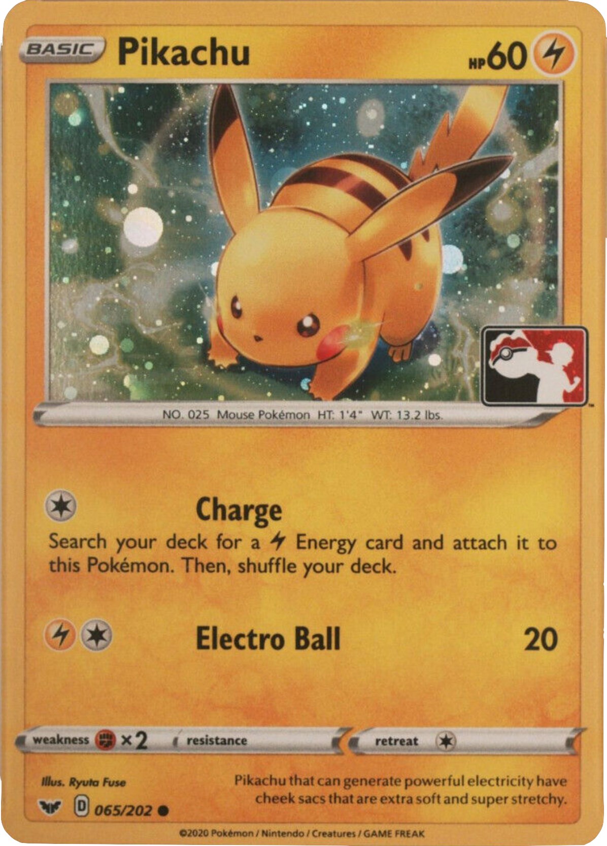 Pikachu (065/202) (Cosmos Holo) [League & Championship Cards]