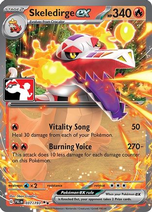 Skeledirge ex 037/193 - Double Rare - Holofoil