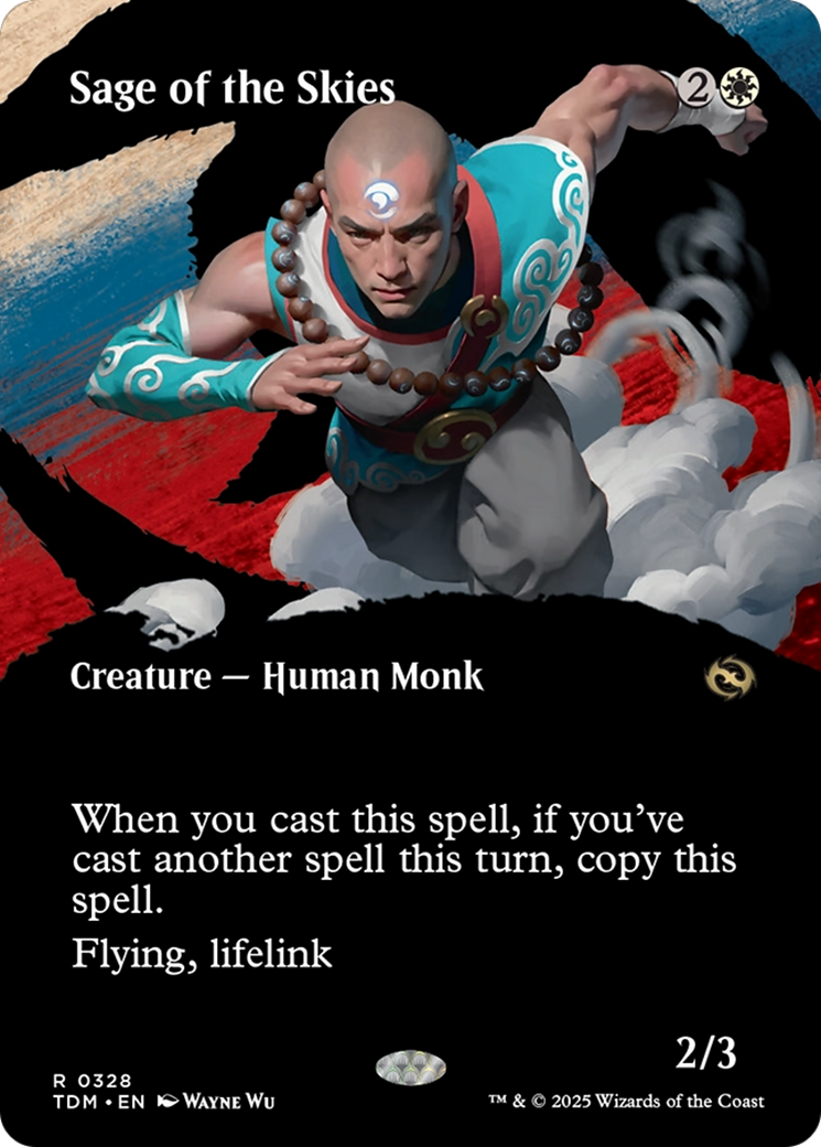 Sage of the Skies (Borderless) (TDM-328) - Tarkir: Dragonstorm