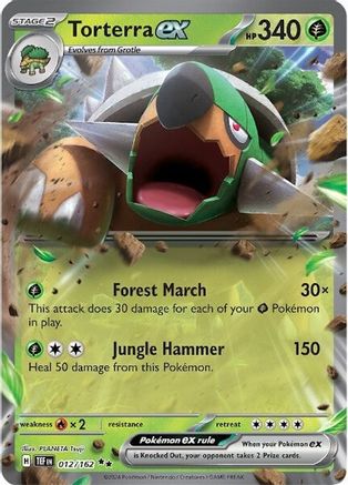 Torterra ex 012/162 - Double Rare - Holofoil