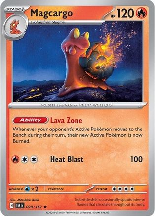 Magcargo 029/162 - Rare - Holofoil