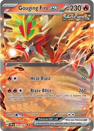 Gouging Fire ex 038/162 - Double Rare - Holofoil