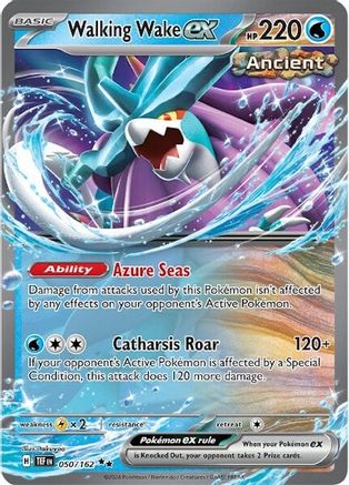Walking Wake ex 050/162 - Double Rare - Holofoil