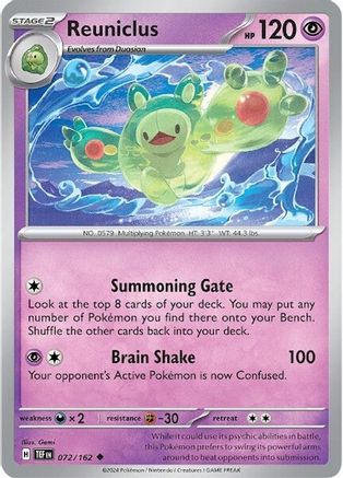 Reuniclus 072/162 - Uncommon