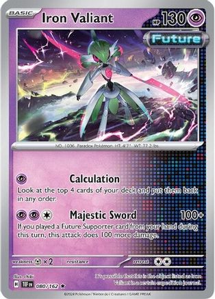Iron Valiant 080/162 - Rare - Holofoil