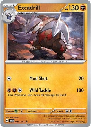 Excadrill 086/162 - Uncommon