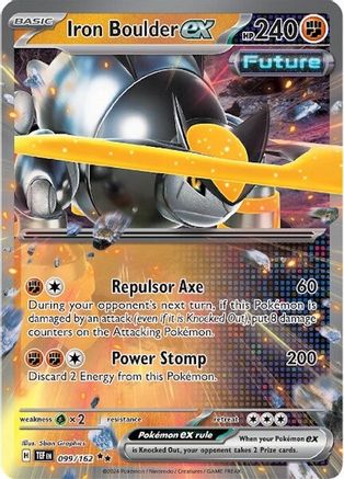 Iron Boulder ex 099/162 - Double Rare - Holofoil
