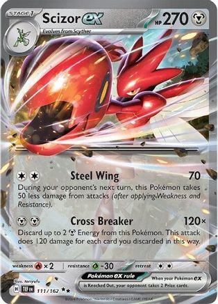 Scizor ex 111/162 - Double Rare - Holofoil