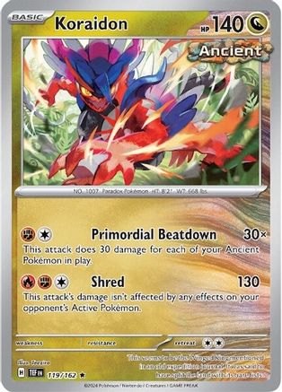 Koraidon 119/162 - Rare - Holofoil