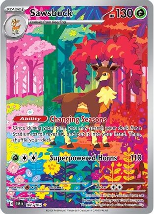 Sawsbuck 166/162 - Illustration Rare - Holofoil
