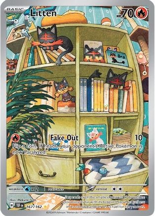 Litten 167/162 - Illustration Rare - Holofoil