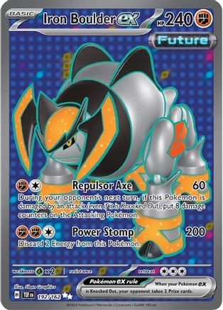 Iron Boulder ex 192/162 - Ultra Rare - Holofoil