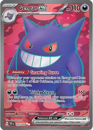 Gengar ex 193/162 - Ultra Rare - Holofoil