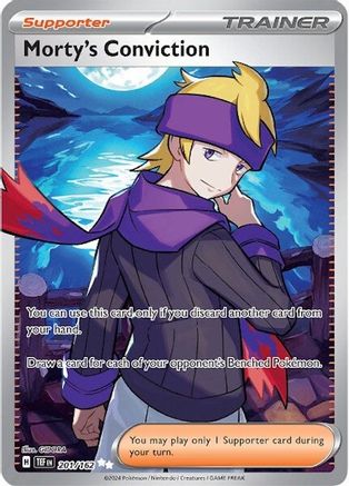 Morty's Conviction 201/162 - Ultra Rare - Holofoil