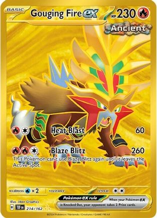 Gouging Fire ex 214/162 - Hyper Rare - Holofoil