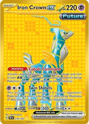Iron Crown ex 216/162 - Hyper Rare - Holofoil