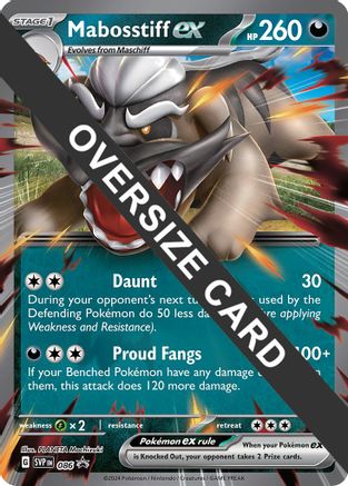 Mabosstiff ex - Jumbo Card 086 - Promo - Holofoil