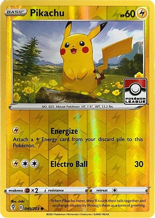 Pikachu 049/203 - Common - Reverse Holofoil