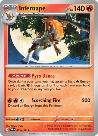 Infernape 033/167 - Rare - Holofoil