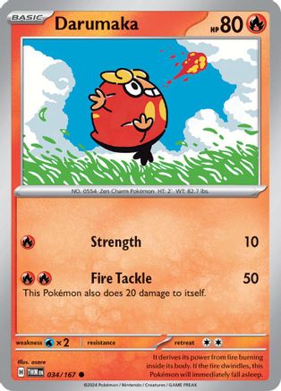 Darumaka 034/167 - Common - Reverse Holofoil