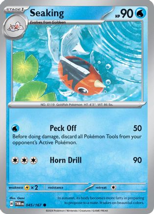 Seaking 045/167 - Common - Reverse Holofoil
