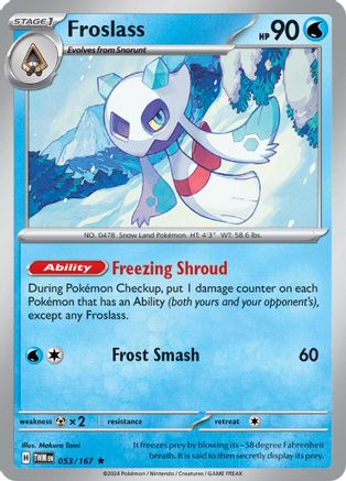 Froslass 053/167 - Rare - Holofoil
