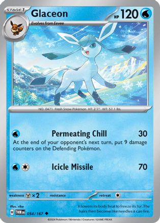 Glaceon 054/167 - Uncommon - Reverse Holofoil