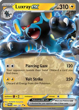 Luxray ex 068/167 - Double Rare - Holofoil