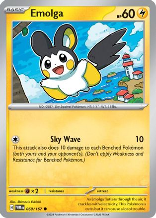 Emolga 069/167 - Common - Reverse Holofoil