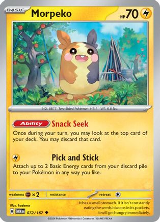Morpeko 072/167 - Uncommon - Reverse Holofoil