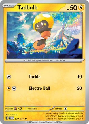 Tadbulb 073/167 - Common - Reverse Holofoil
