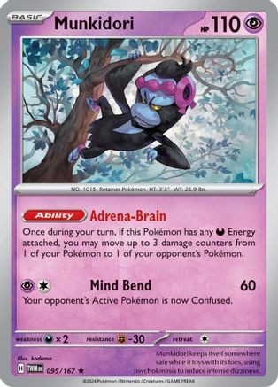 Munkidori 095/167 - Rare - Reverse Holofoil